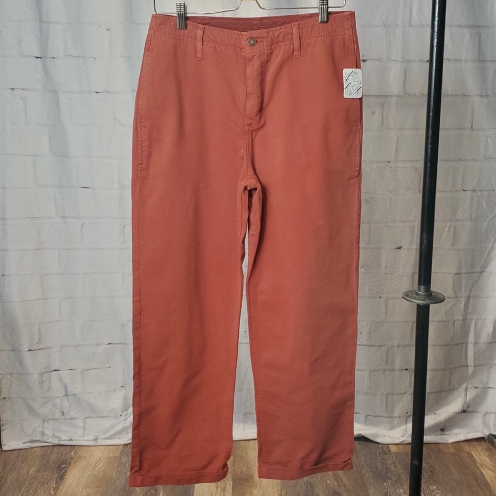 Free People Wide Leg Terra Cotta Jeans NWT